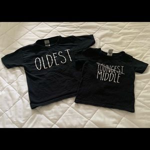 Unisex Birth Announcement T-Shirt Set
